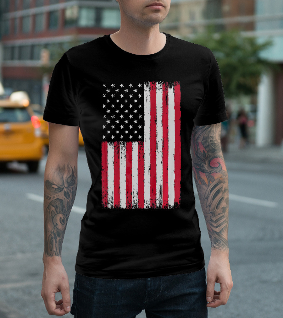 American Patriotic Flag 4th of July T-Shirt