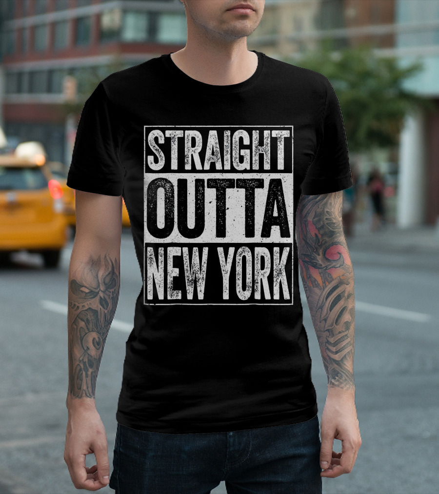 Straight Outta New York Patrioti T-Shirt