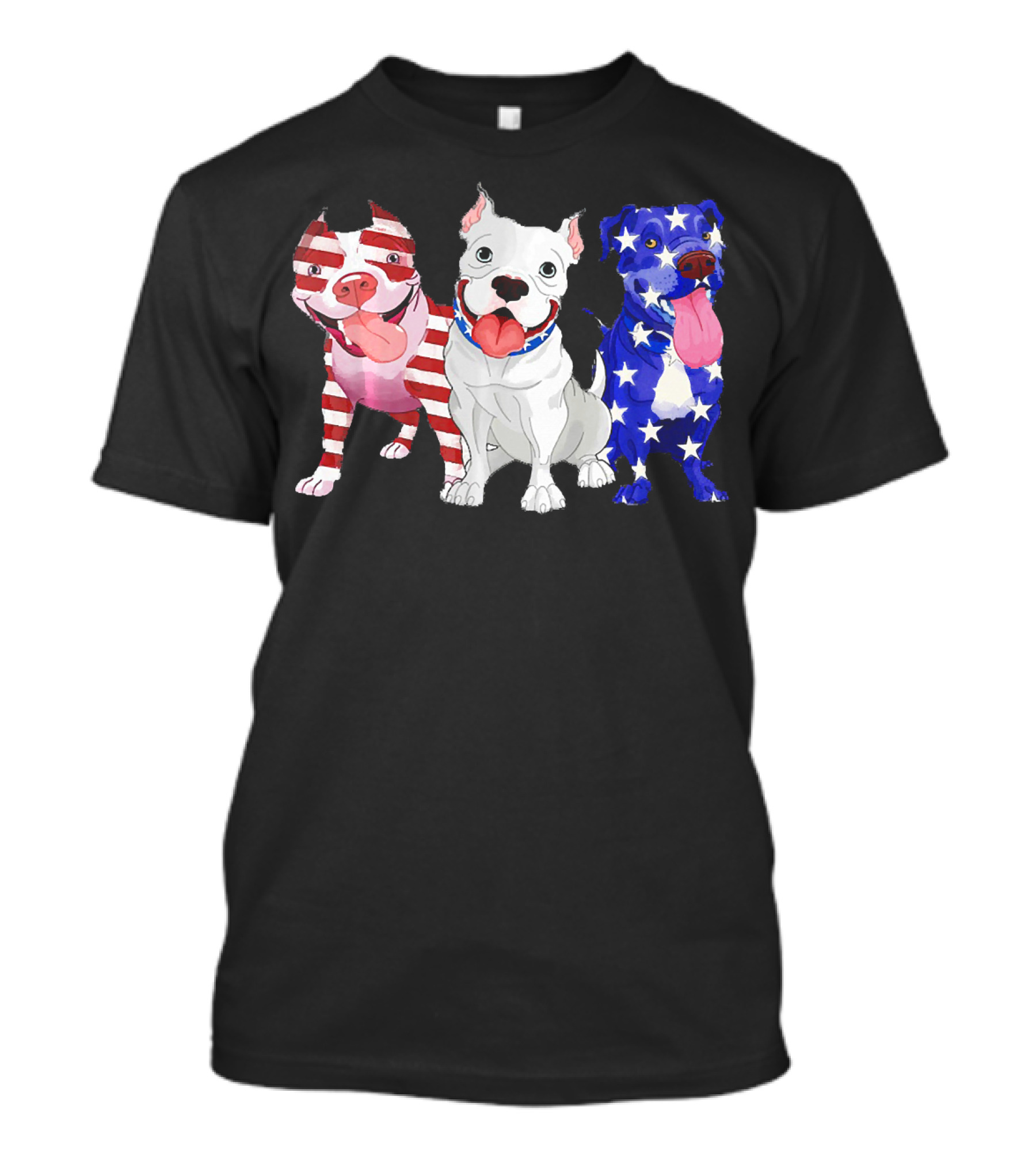 America 4th Of July Independence Day Patriotic Dogs T-Shirt