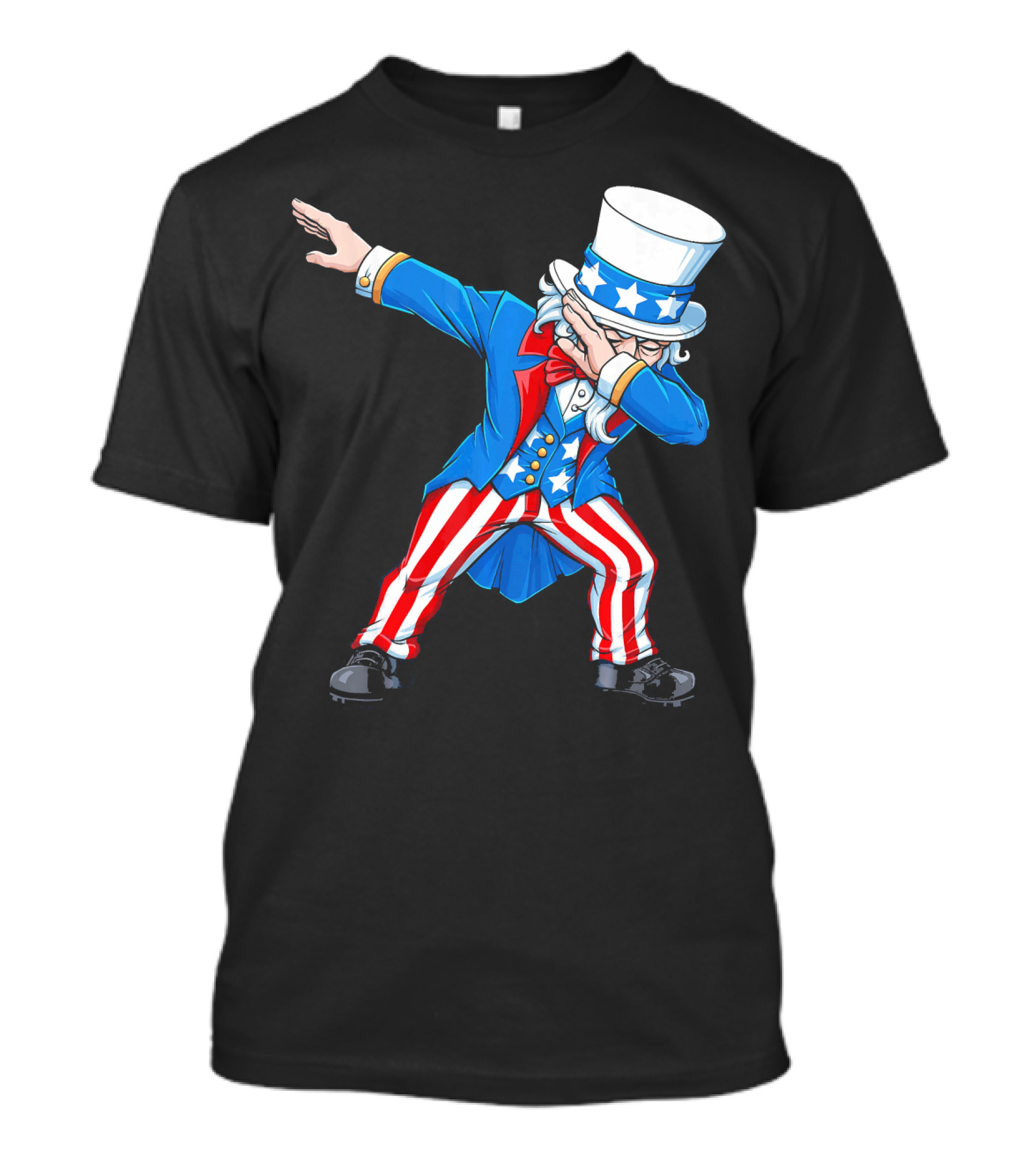 Patriotic 4th Fourth Of July Uncle Sam Dabbing T-Shirt