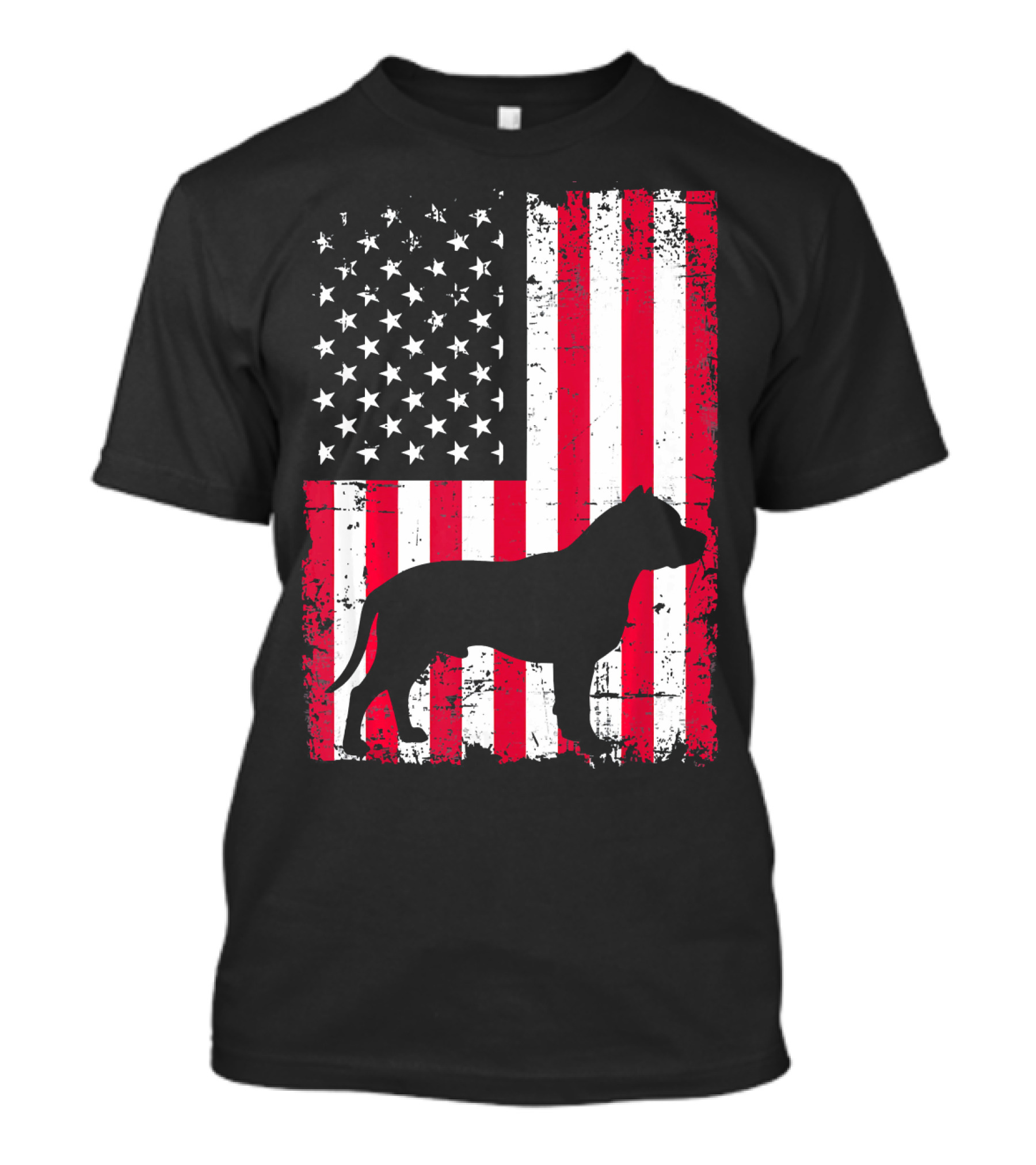 4th Of July Merica Patriotic USA Flag With Dog T-Shirt