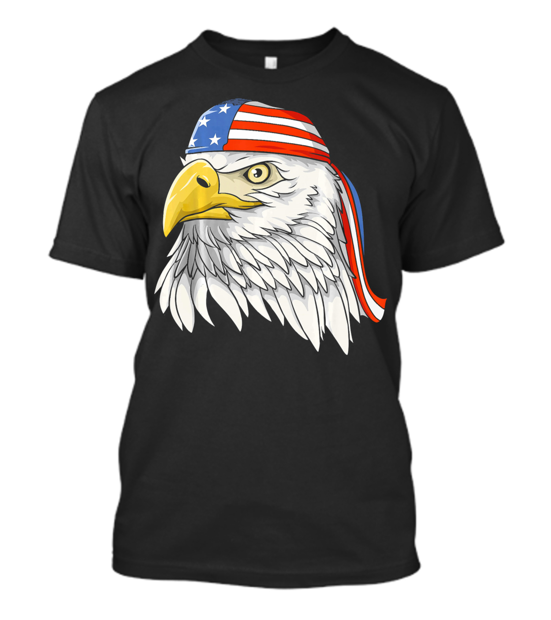 Patriotic American Eagle 4th Of July USA Flag Bandana T-Shirt