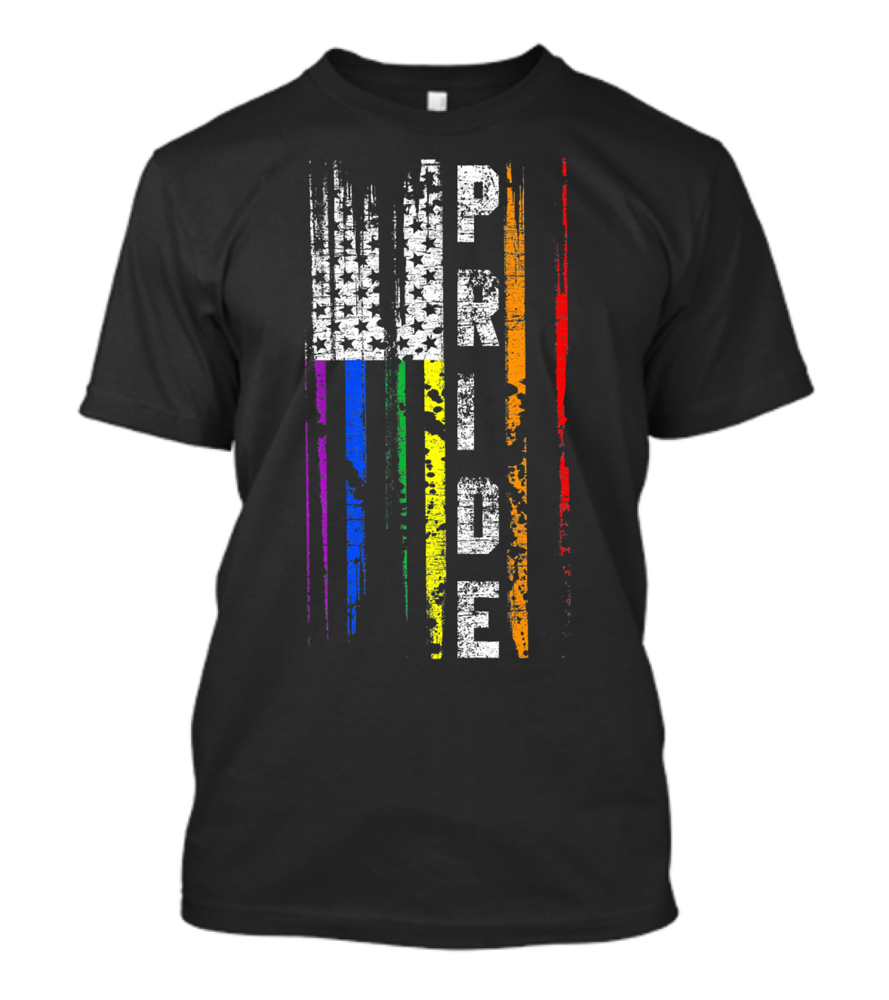 4th Of July Pride Rainbow USA Flag T-Shirt