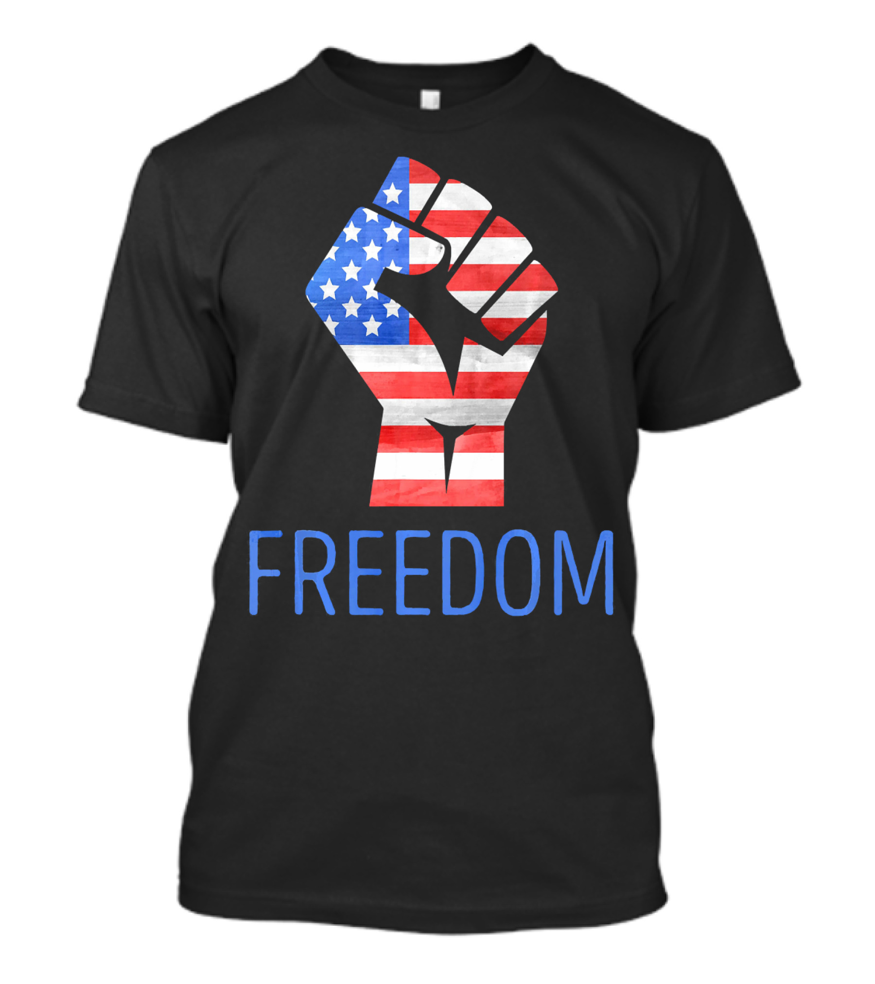 Freedom American Flag Fist Land Of The Free T-Shirt