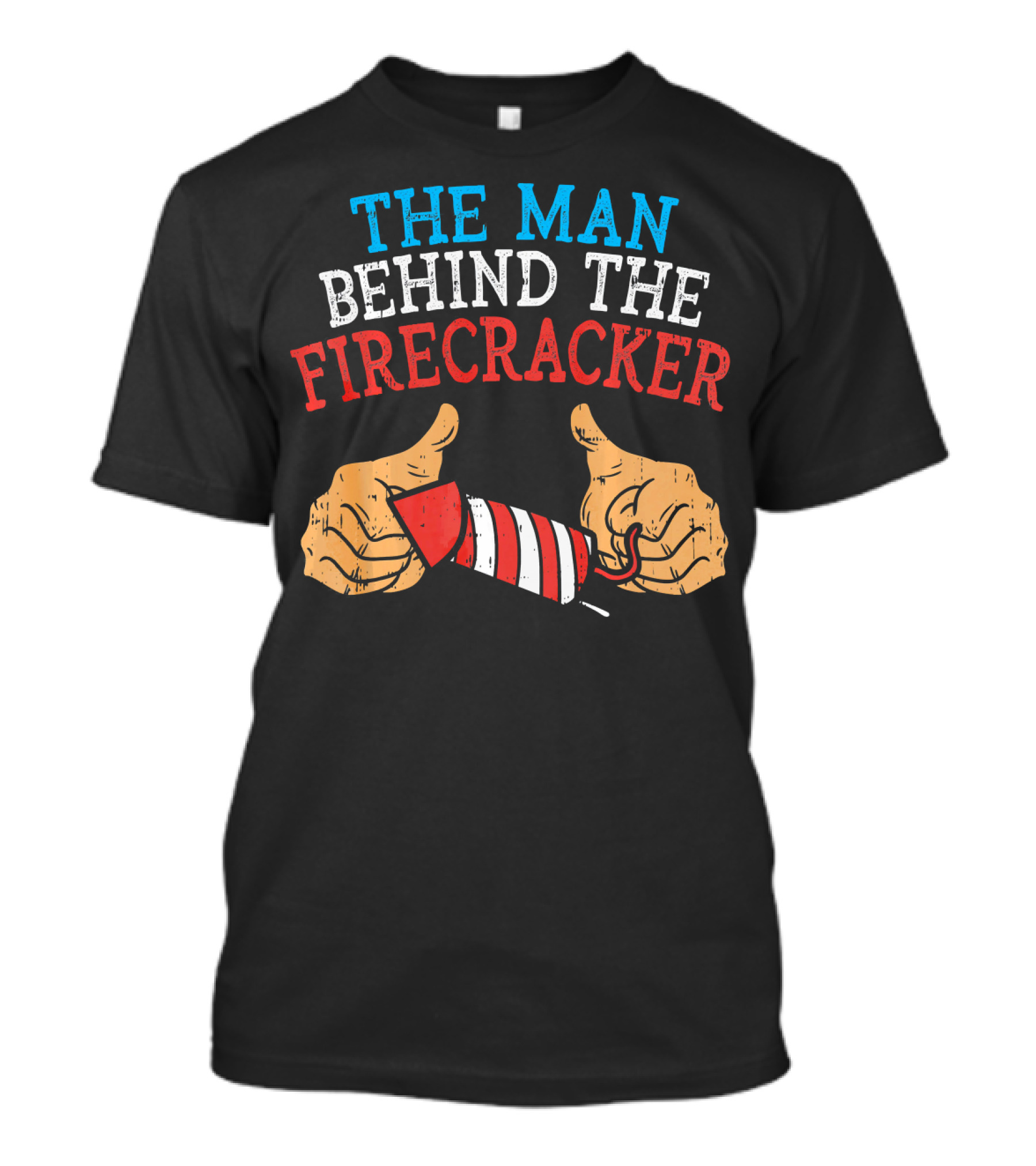 The Man Behind The Firecracker 4th Of July Pregn T-Shirt
