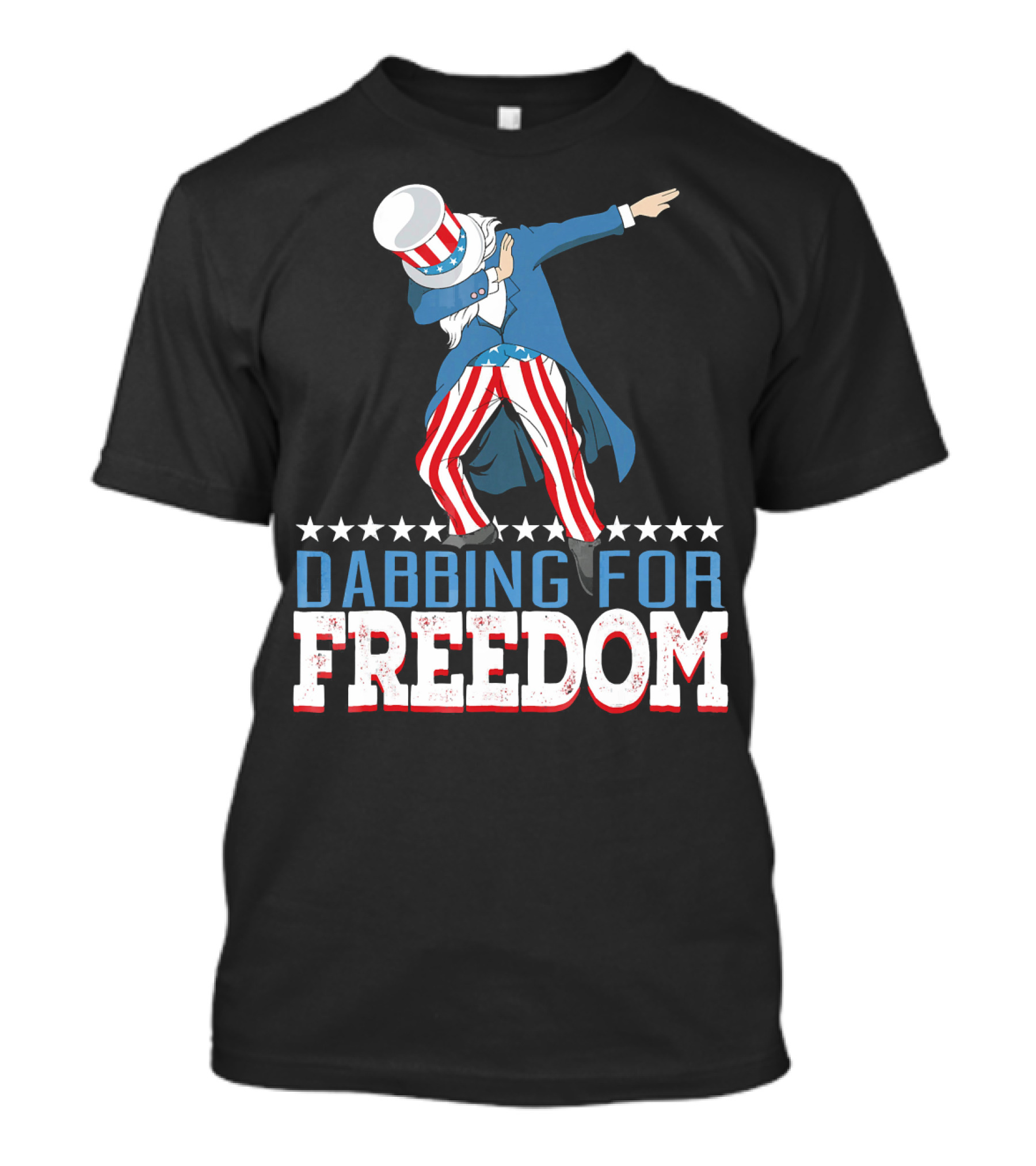 Dabbing For Freedom Uncle Sam 4th Of July T-Shirt