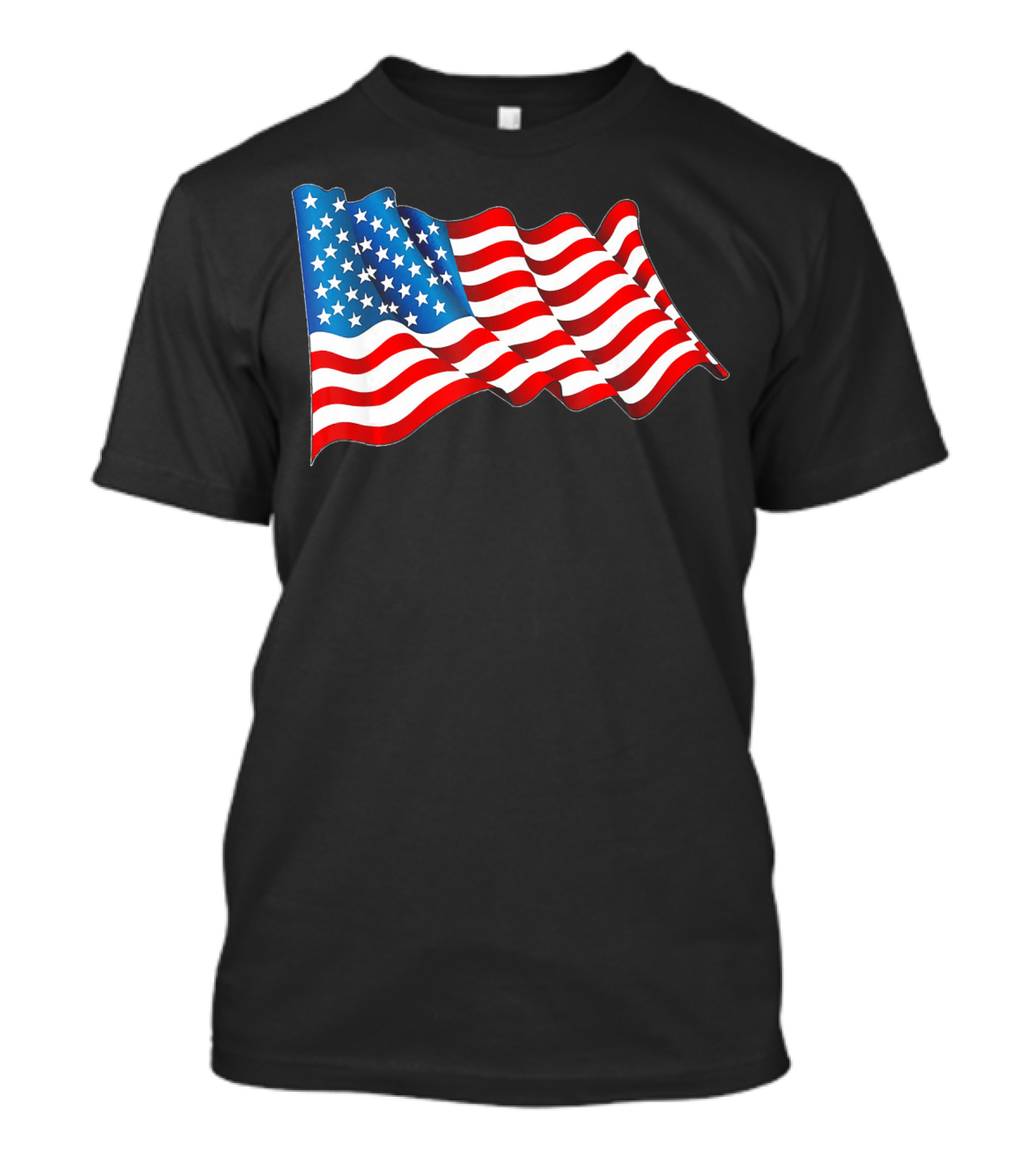 4th Of July Patriotic American Flag Waves T-Shirt