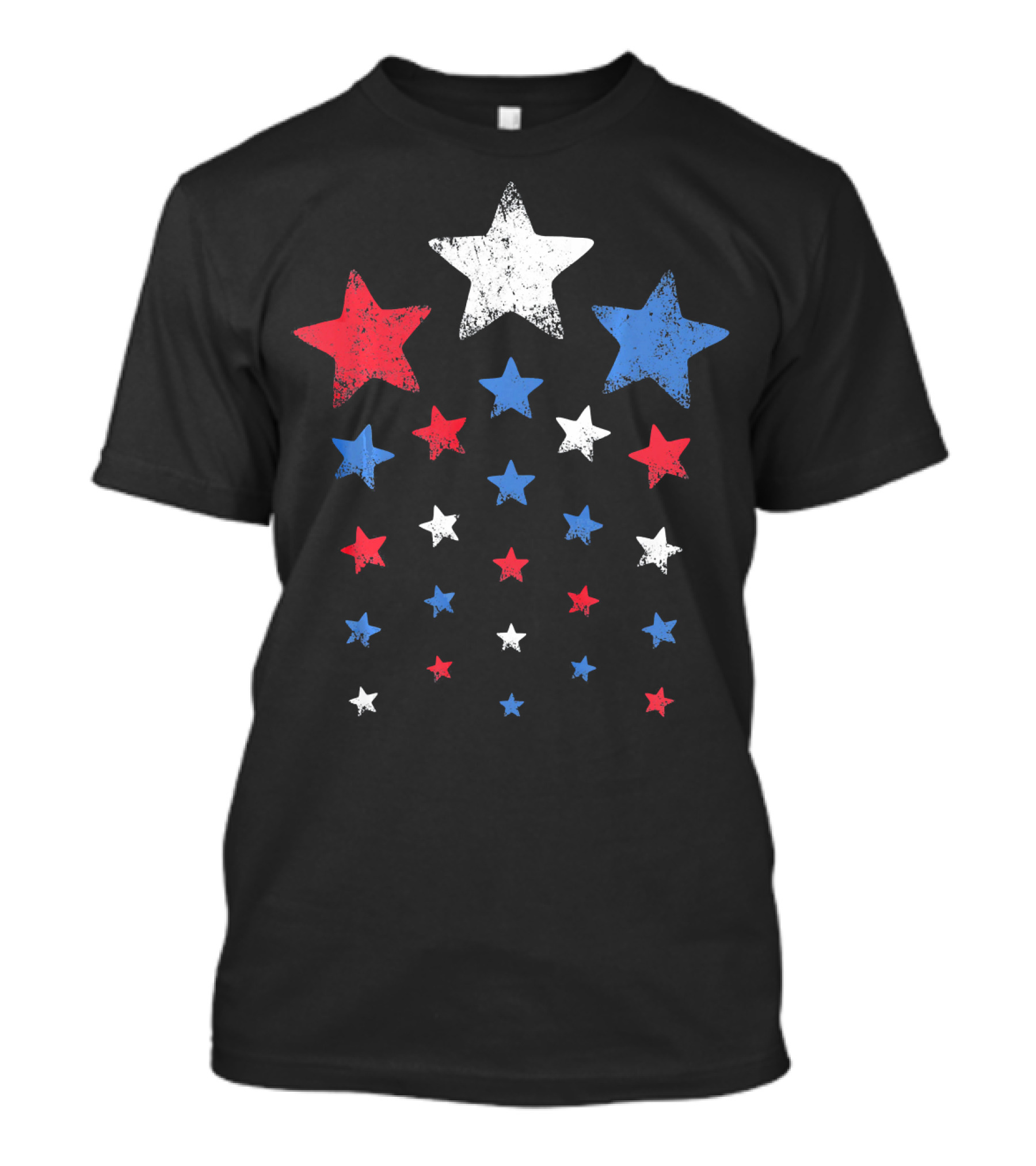 New Years Eve Patriotic Red White Blue Stars T-Shirt