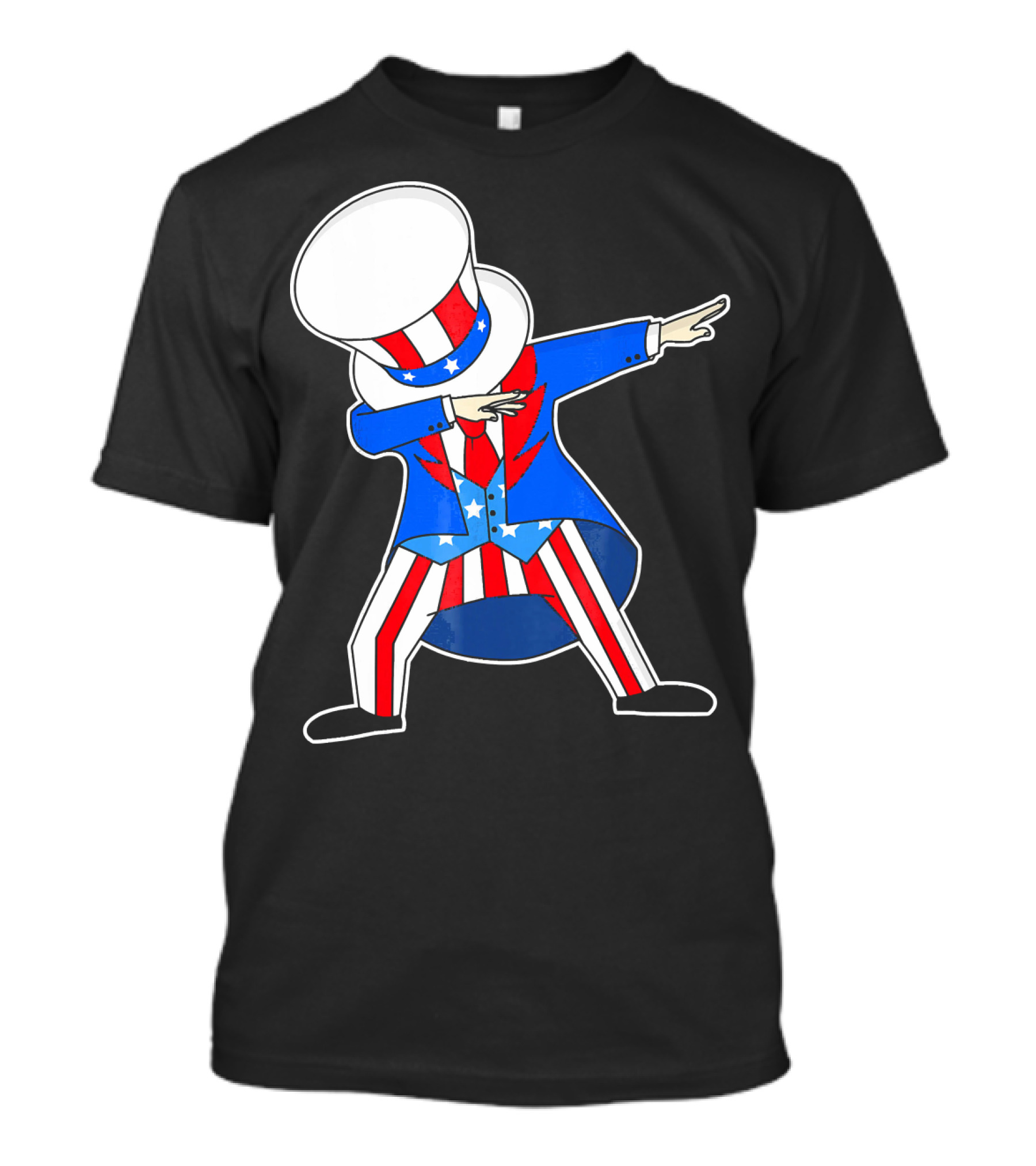 Uncle Sam Dabbing American Flag 4th Of July Icons T-Shirt