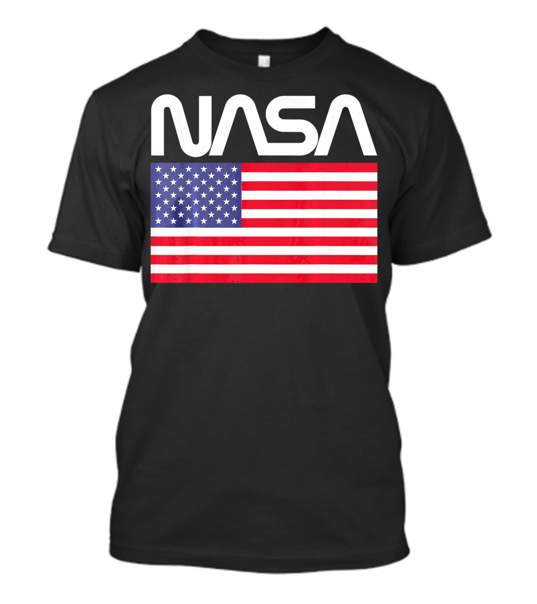 NASA American Flag 4th Of July Space Ast T-Shirt