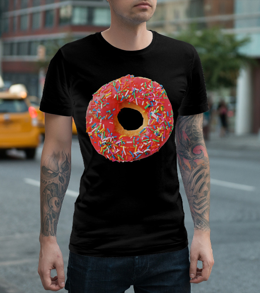 Sprinkles Donut For The Donuts Lover Gla With Colorful Toppings T-Shirt