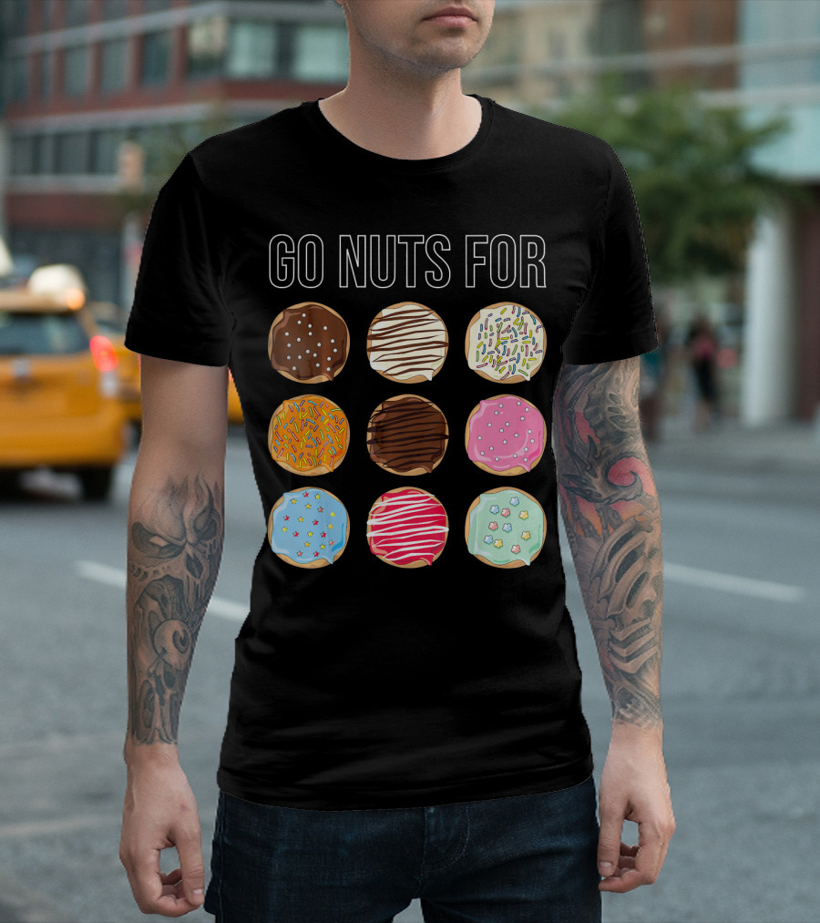 Go Nuts for Donuts Assorted Icing and Sprinkles T-Shirt