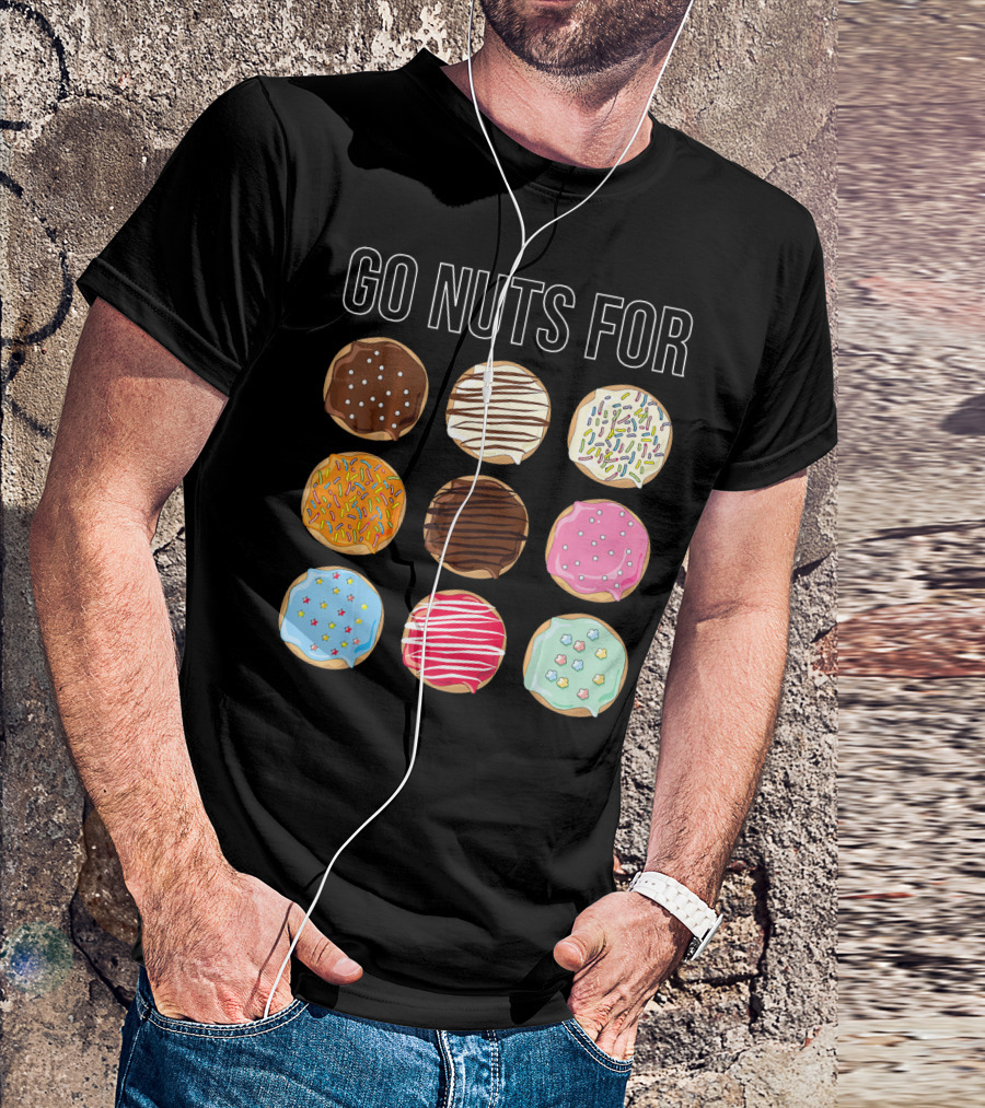 Go Nuts For Donuts Assorted Icing And Sprinkles T-Shirt