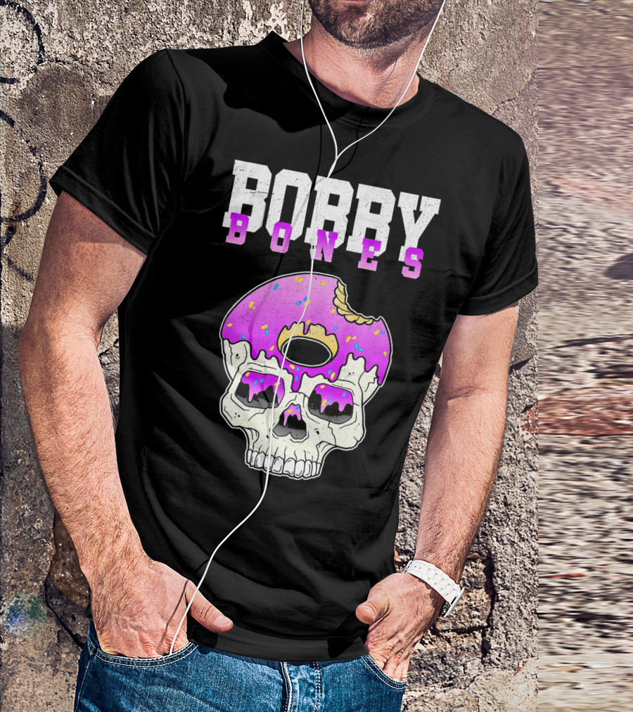Bobby Bones Skull Donut Pink Sweet Death T-Shirt