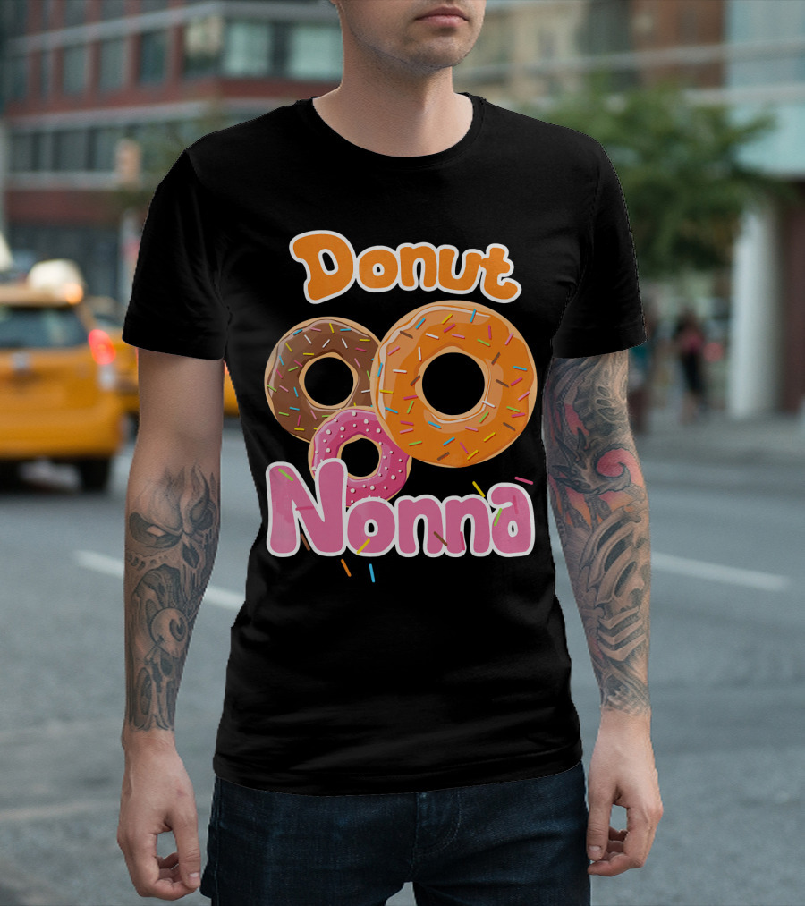 Donut Nonna Colorful Sprinkled Doughnuts T-Shirt