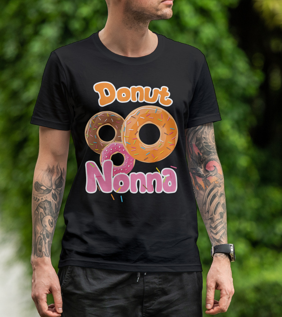 Donut Nonna Colorful Sprinkled Doughnuts T-Shirt