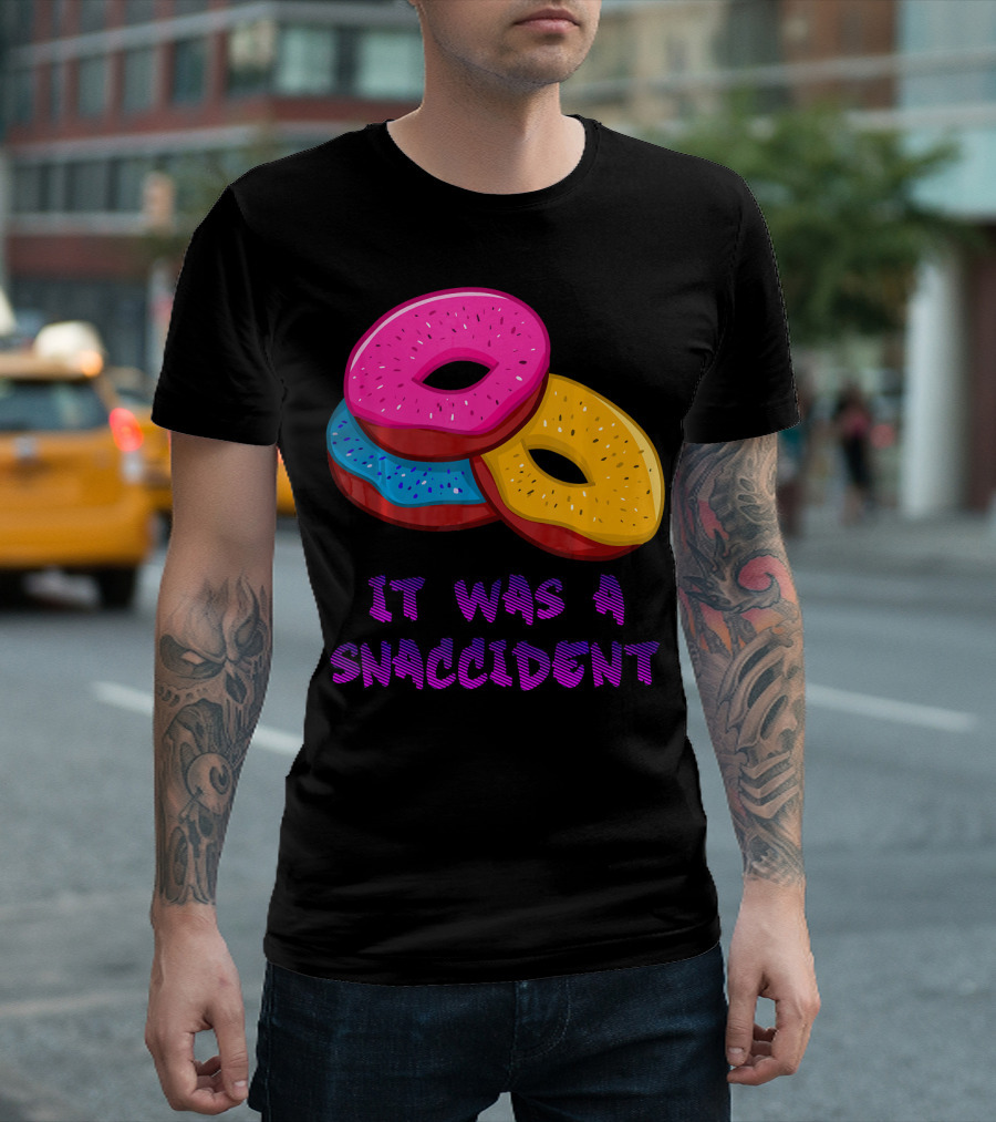 It Was a Snaccident Donut Trio Fun T-Shirt