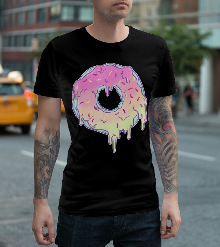 Dripping Pastel Donut Aesthetic Got T-Shirt