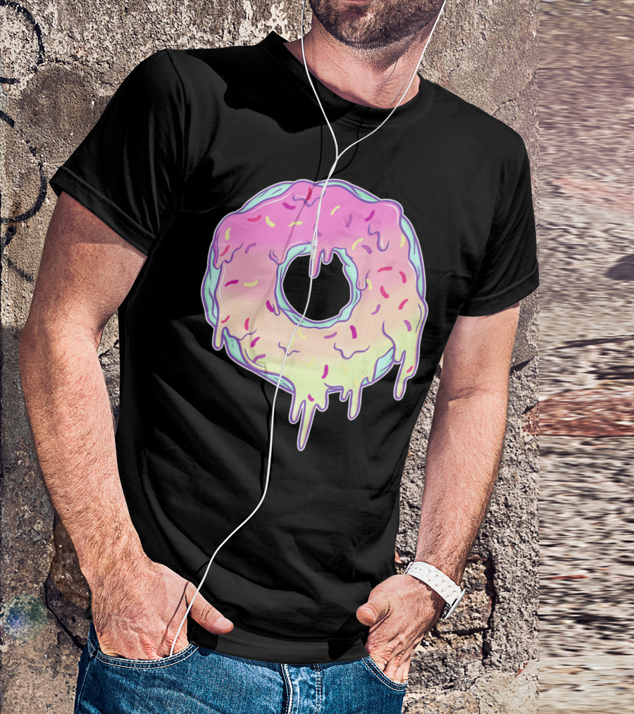 Dripping Pastel Donut Aesthetic Got T-Shirt