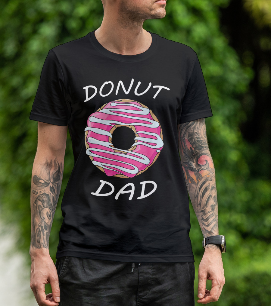 DONUT DAD Pink Frosting Swirl T-Shirt