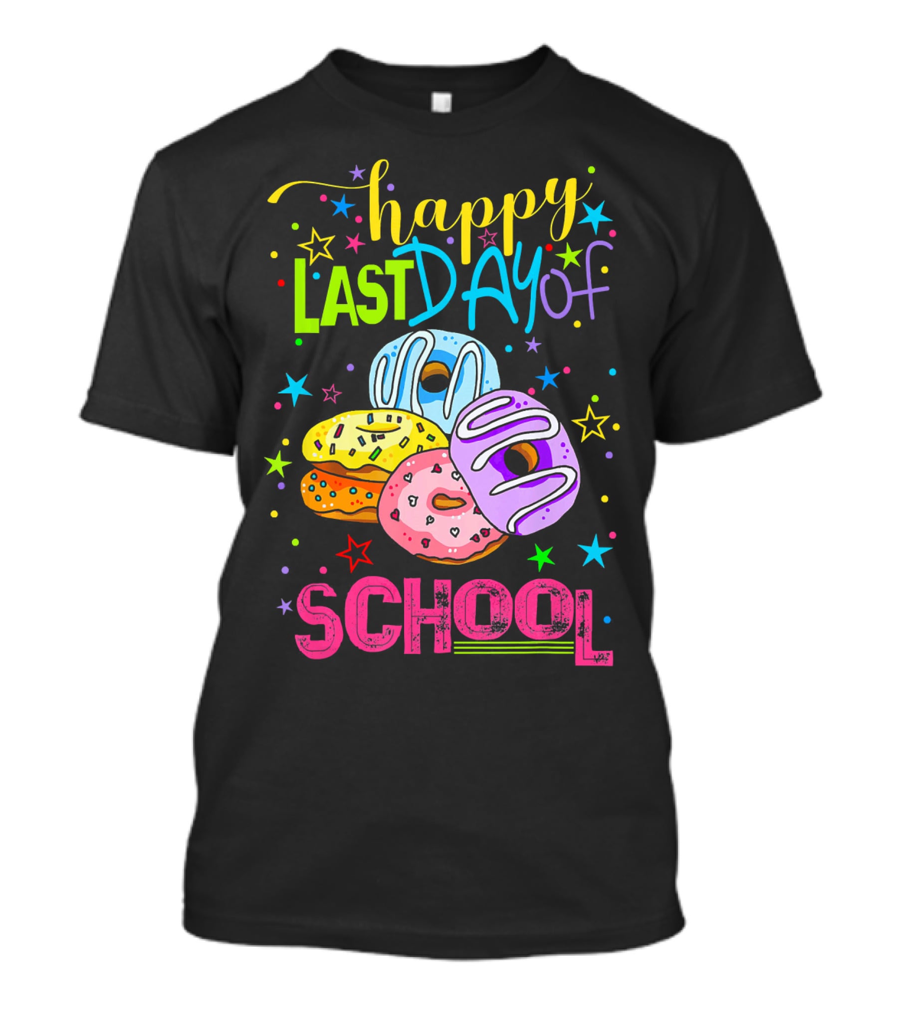 Happy Last Day Of School Donut T-Shirt