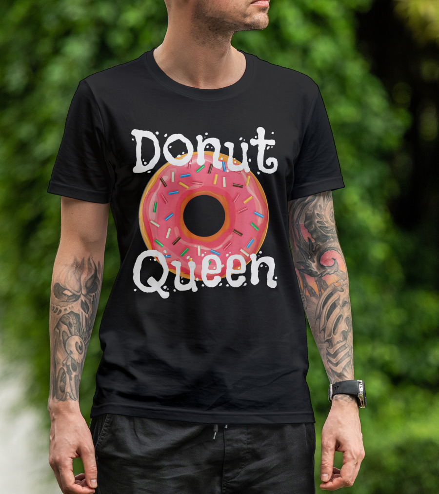Donut Queen Sprinkled Pink Donut Enthusiast T-Shirt