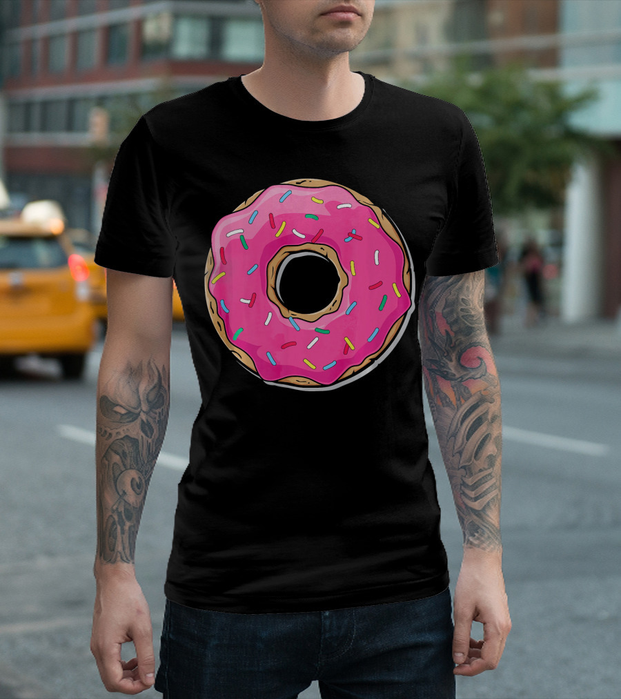 Pink Sprinkle Donut Delight T-Shirt