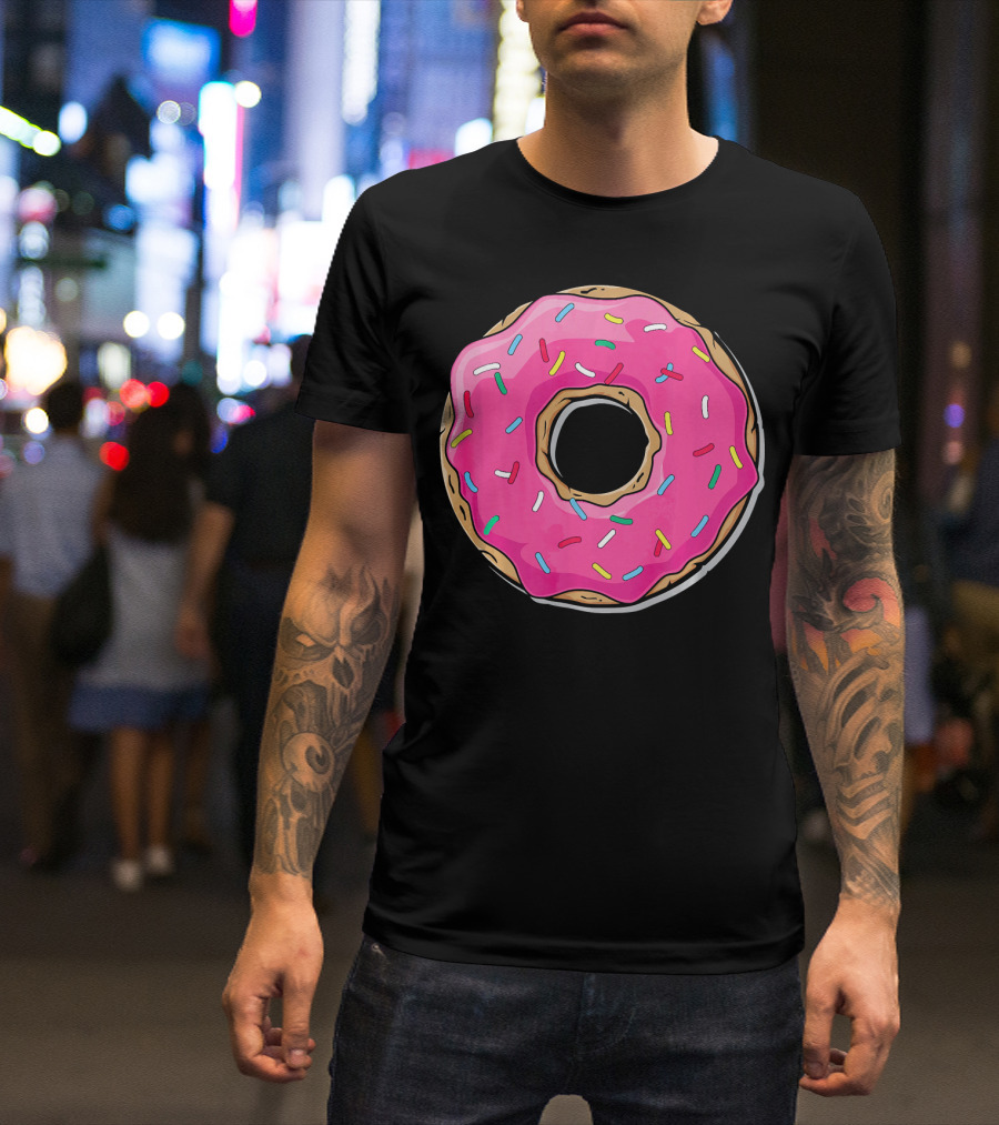 Pink Sprinkle Donut Delight T-Shirt