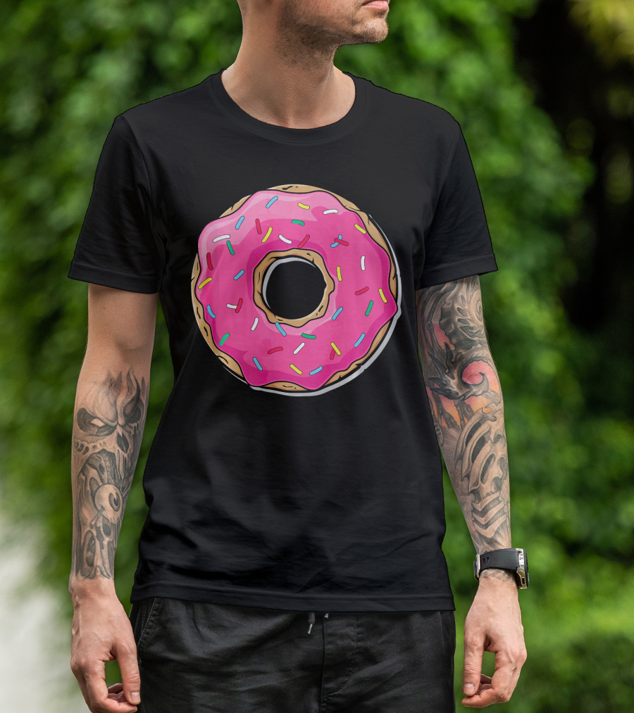 Pink Sprinkle Donut Delight T-Shirt