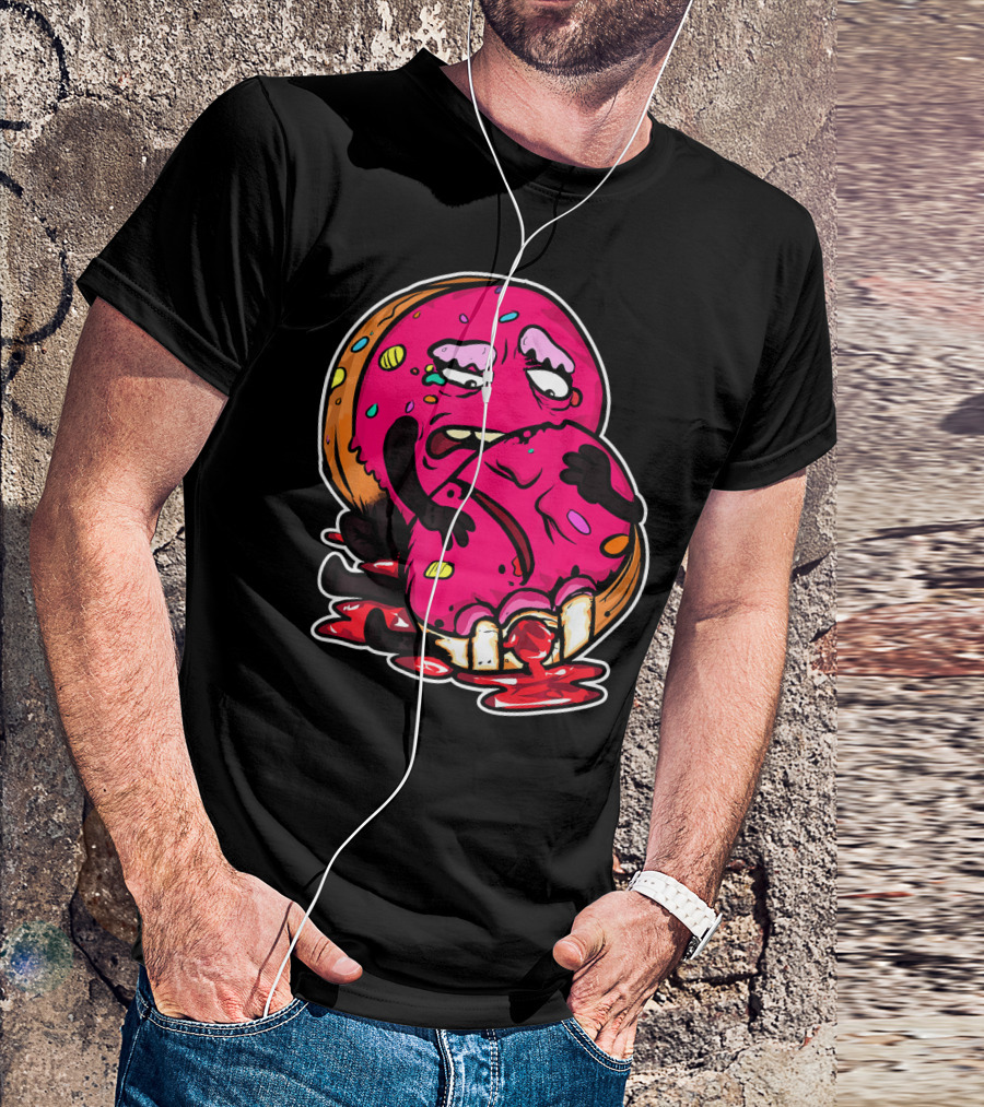 Funny Donut Dark Humor Eating Another Donut T-Shirt