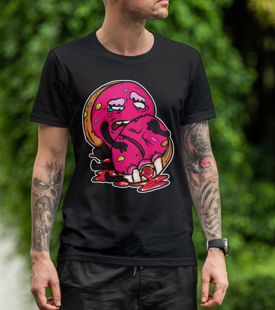 Funny Donut Dark Humor Eating Another Donut T-Shirt