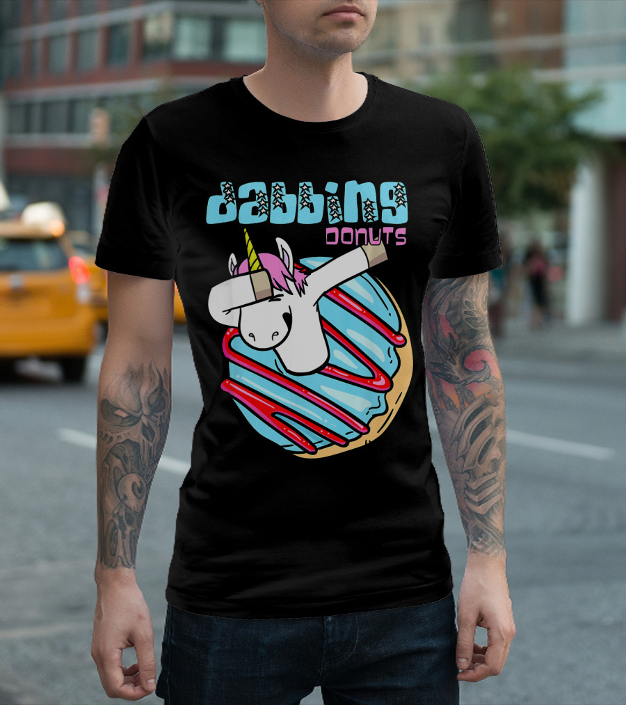 Dabbing Donuts Unicorn T-Shirt