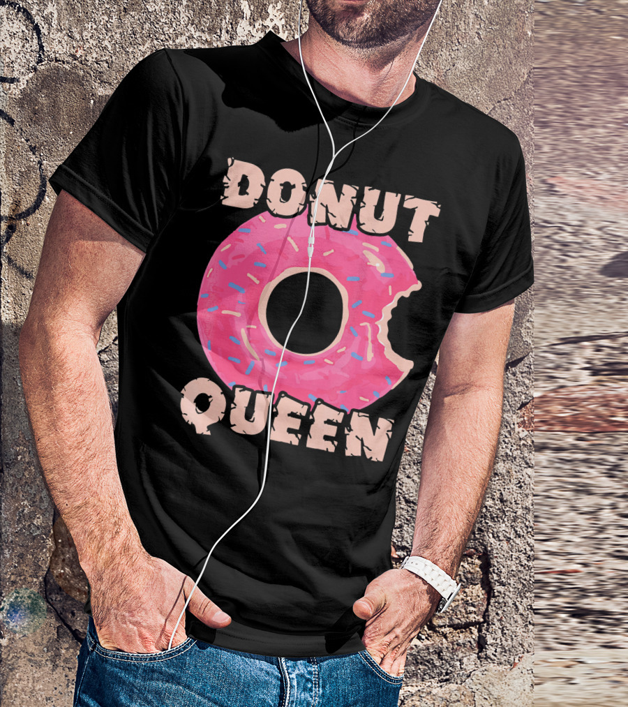Donut Queen Pink Frosted Sprinkles Bite T-Shirt