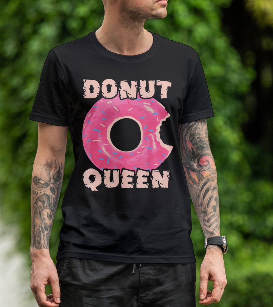 Donut Queen Pink Frosted Sprinkles Bite T-Shirt