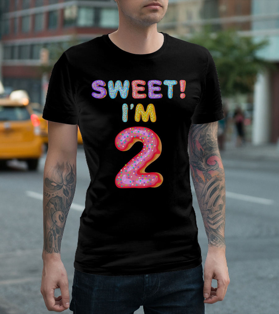 Sweet I'm 2 Kids 2nd Birthday T-Shirt