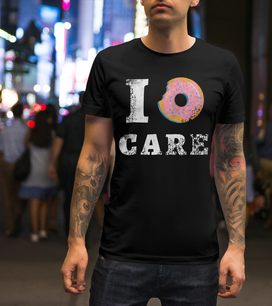 I Donut Care Love Donuts Food Sprinkles Bite T-Shirt