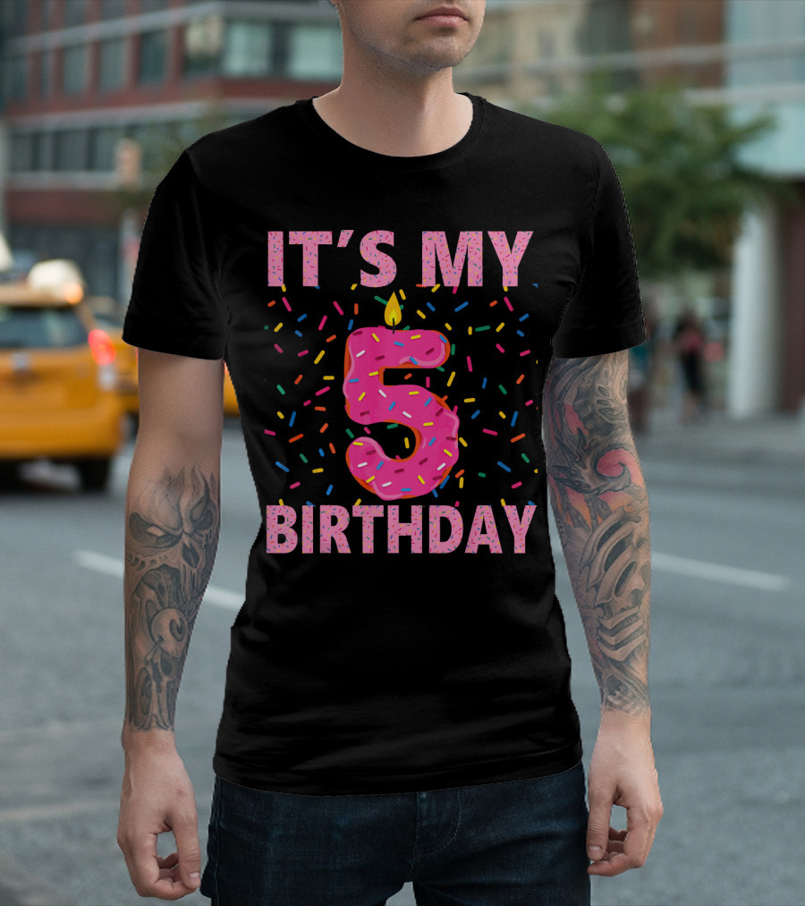 It's My 5 Birthday Sweet Donut T-Shirt