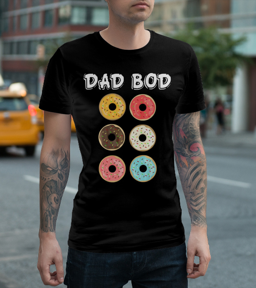 Dad Bod Donuts Father's Day Mens Fat Humor T-Shirt