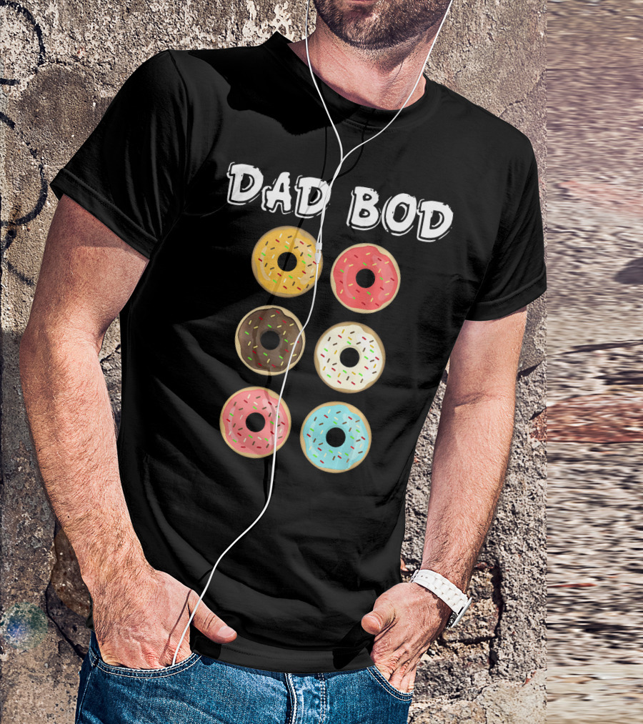 Dad Bod Donuts Father's Day Mens Fat Humor T-Shirt