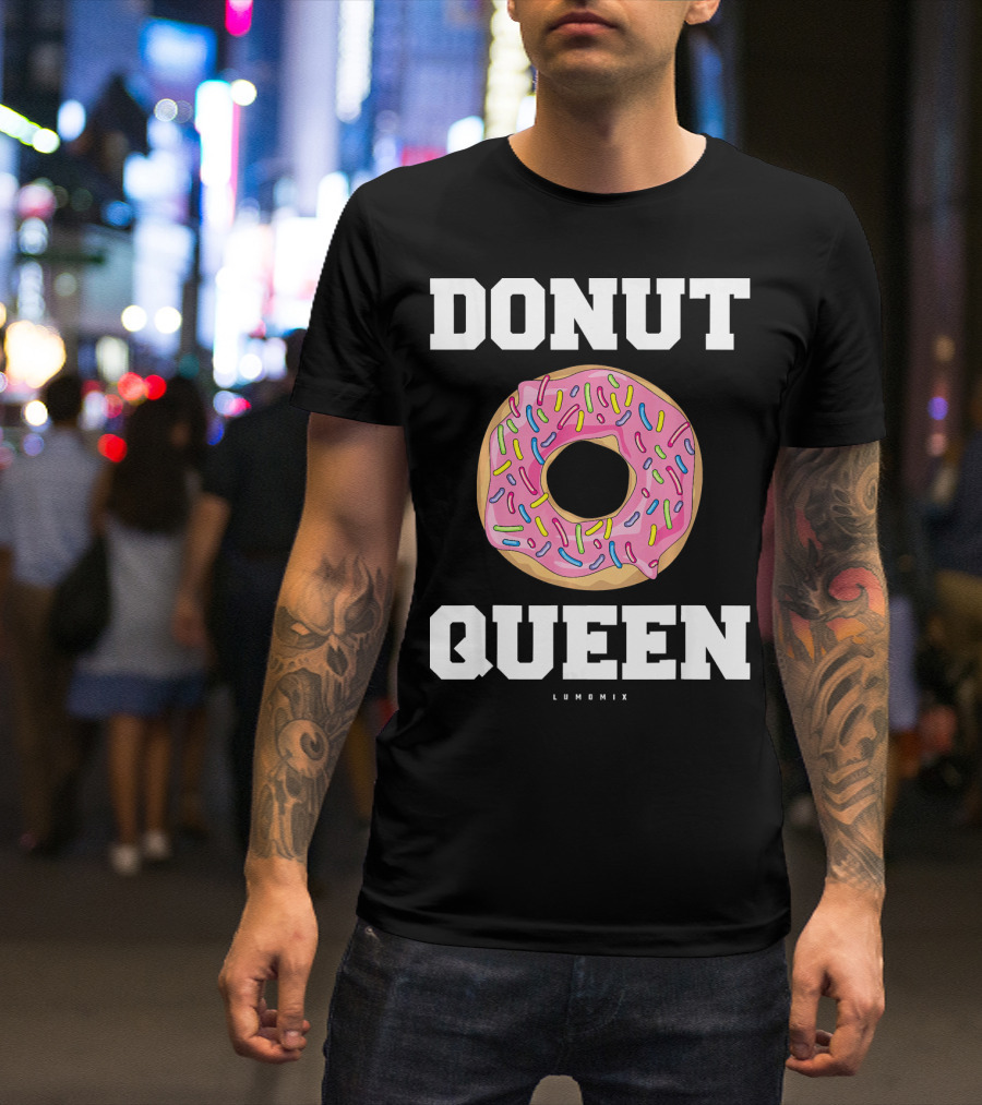 Donut Queen Pink Frosted Sprinkles Lumomix T-Shirt