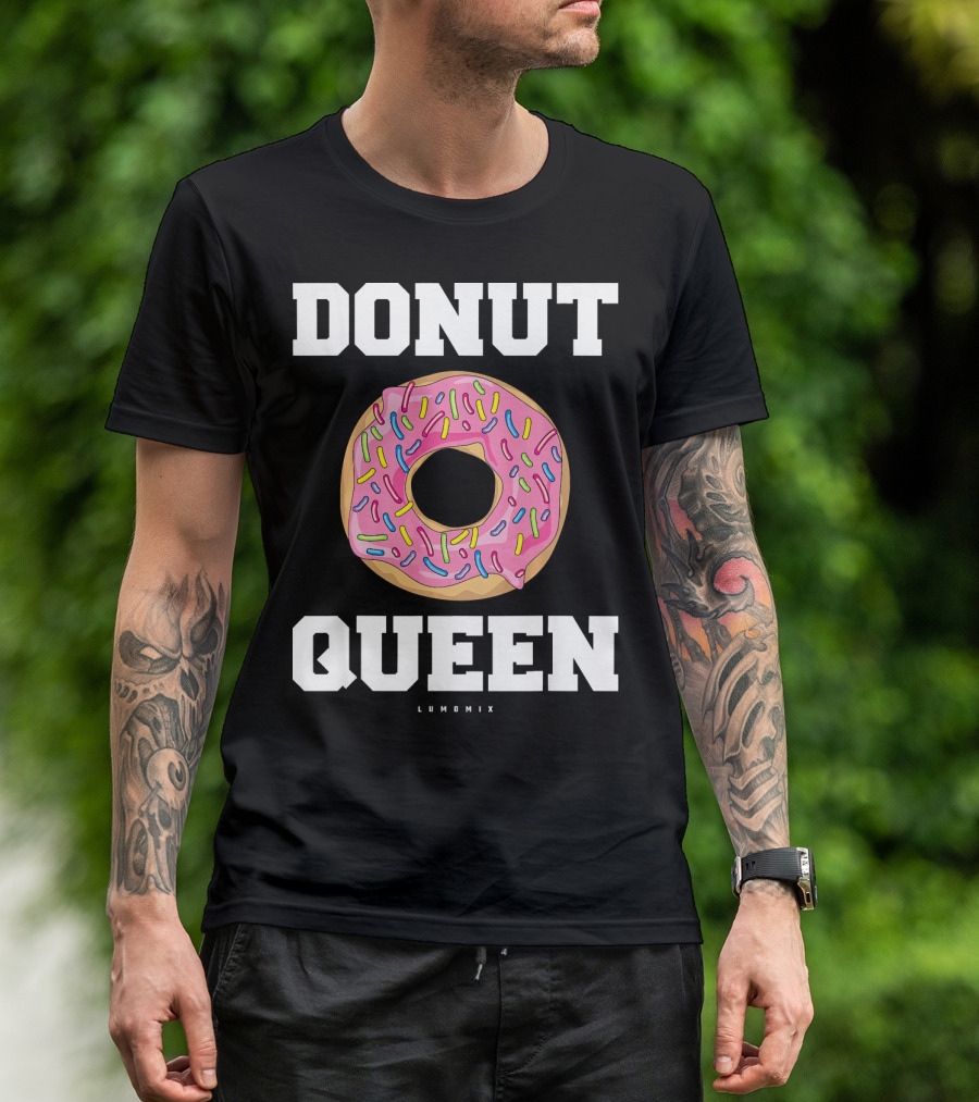 Donut Queen Pink Frosted Sprinkles Lumomix T-Shirt