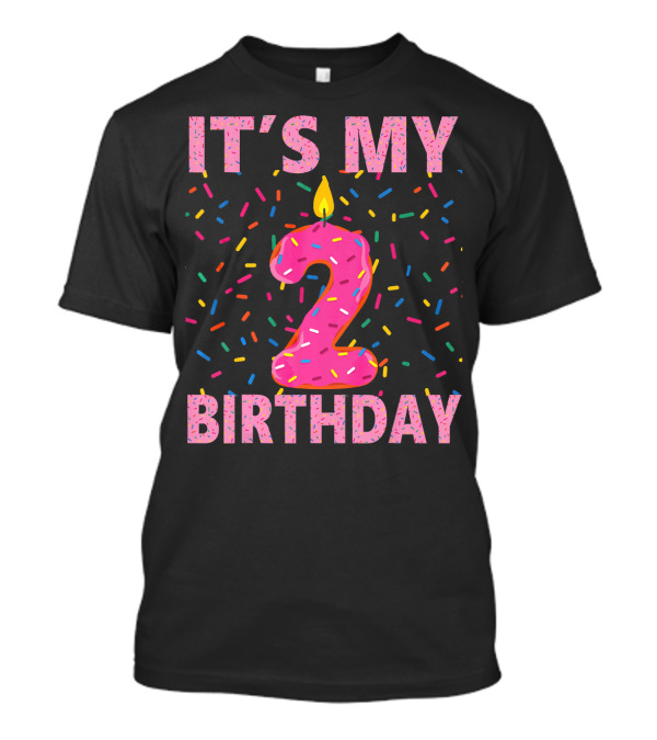 It's My 2 Birthday Kids Sweet Donut T-Shirt