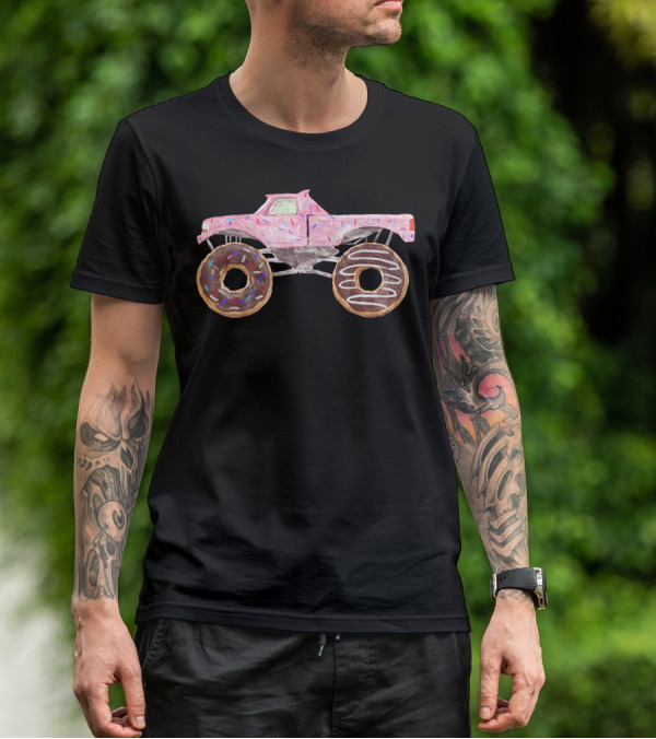 Yummy 4WD Monster Truck Donut Wheels T-Shirt