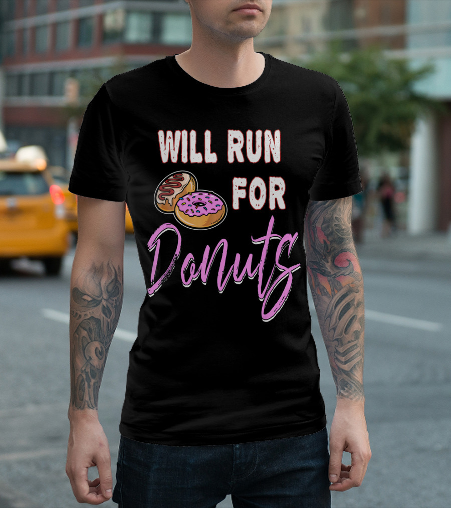 Will Run For Donuts Donut Lover's Delight T-Shirt