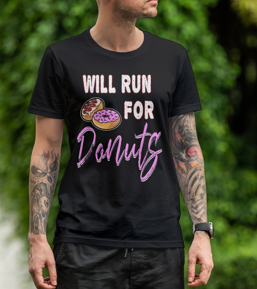 Will Run For Donuts Donut Lover's Delight T-Shirt