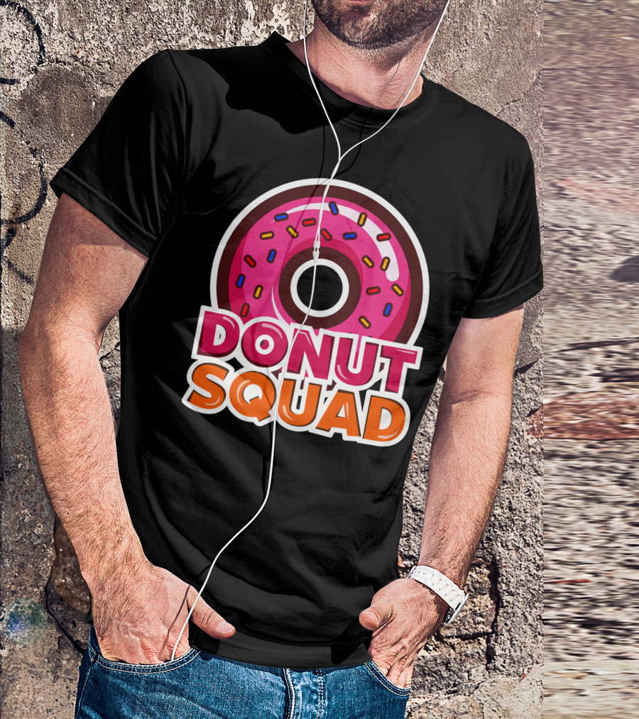 Cool Donut Squad Funny Doughnut Group With Sprinkles T-Shirt