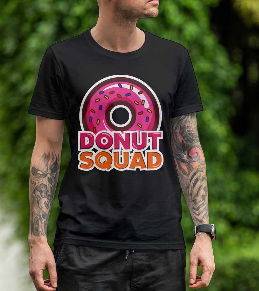 Cool Donut Squad Funny Doughnut Group With Sprinkles T-Shirt