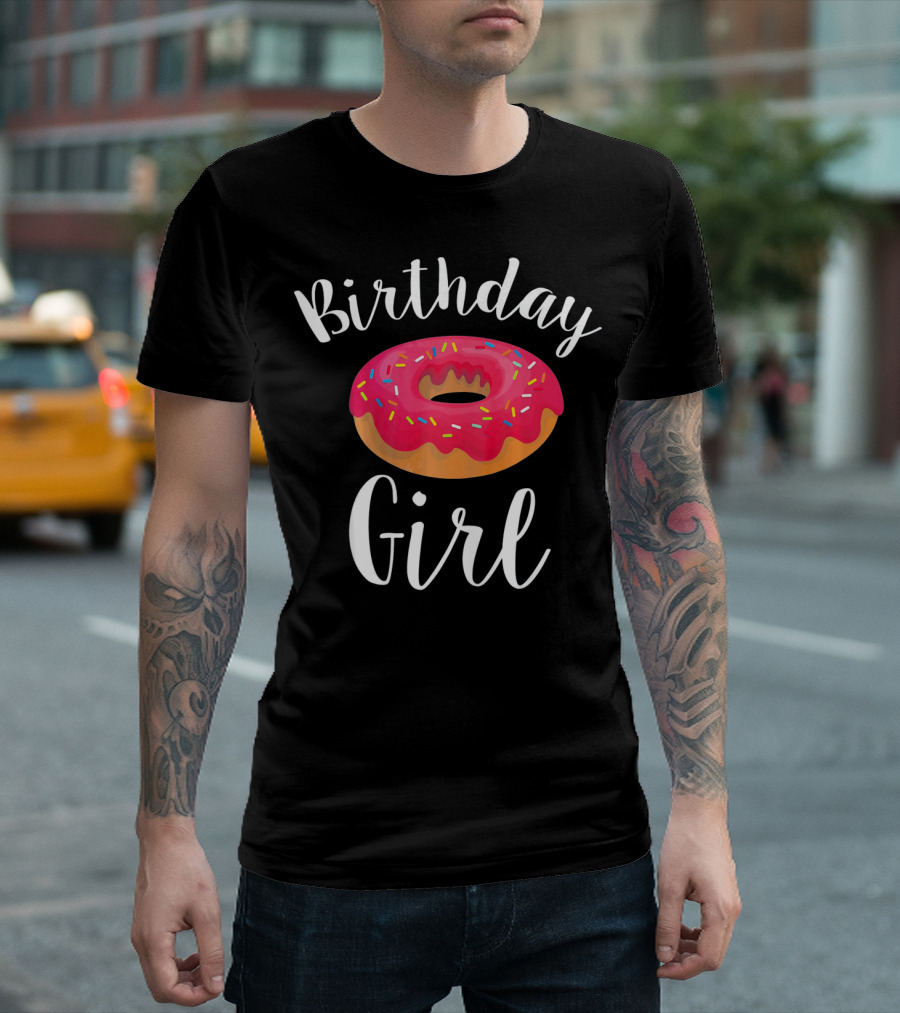 Birthday Girl Donut with Sprinkles T-Shirt