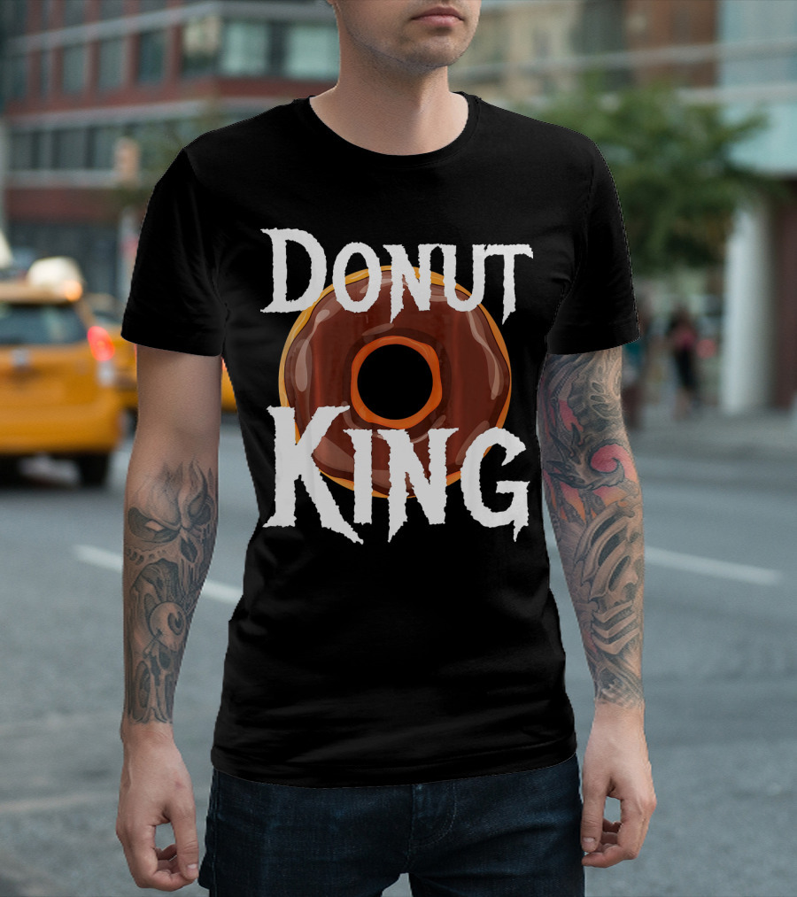 Donut King Food Lover Chocolate Glazed Enthusiast T-Shirt