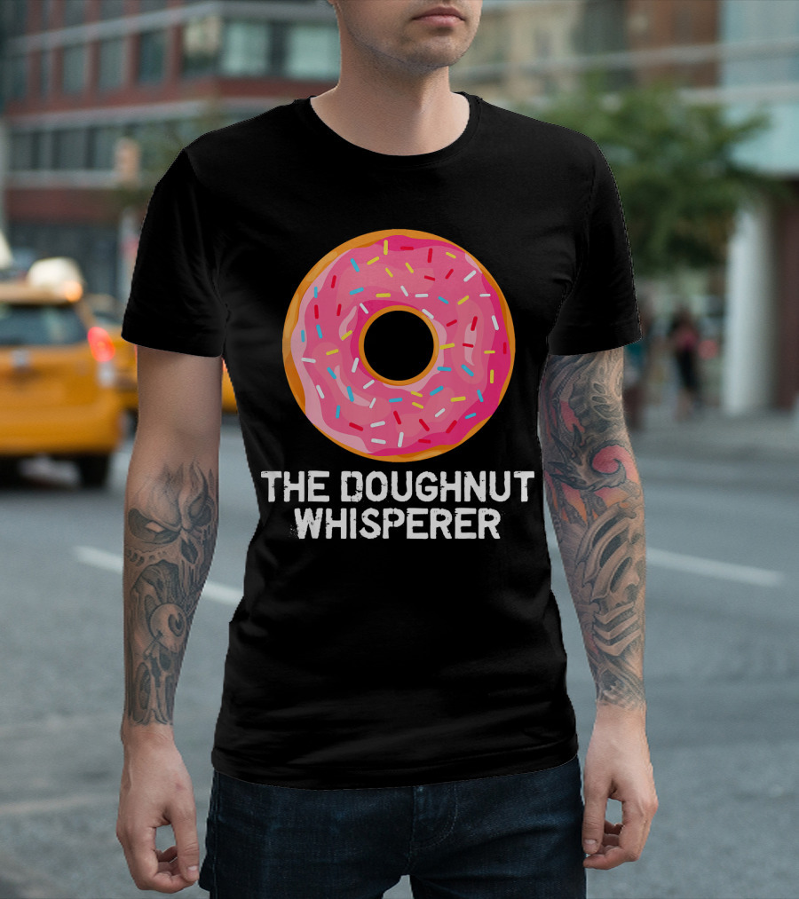 The Doughnut Whisperer Cool Pink Frosted Sprinkles T-Shirt